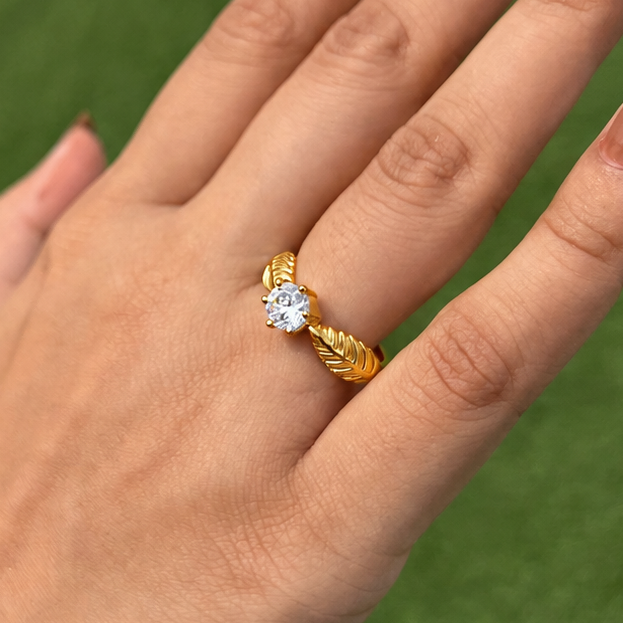 The Whispering Leaf Ring