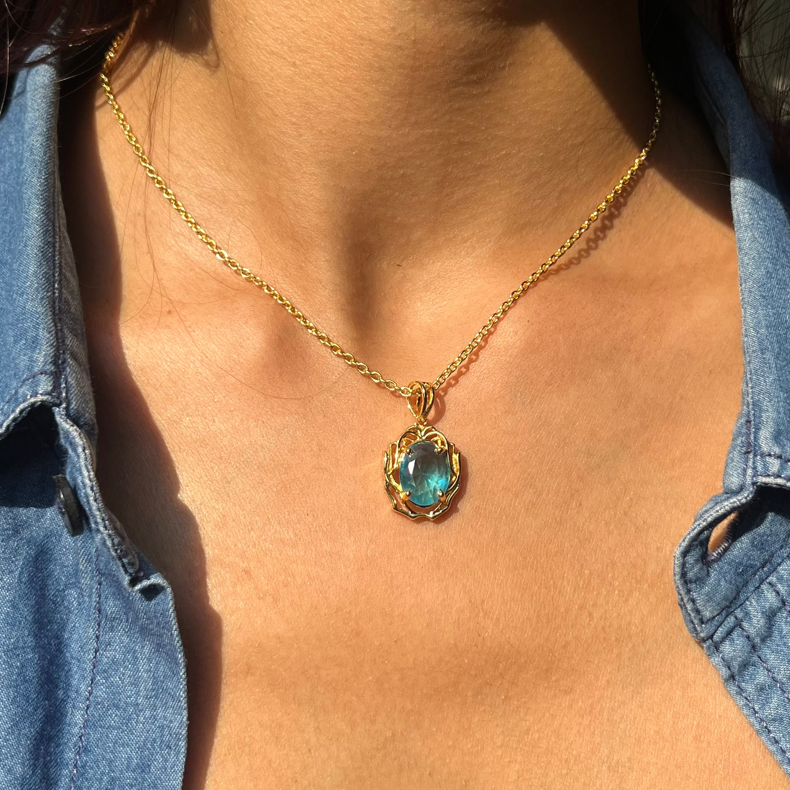 Waves Around The Blue Pendant