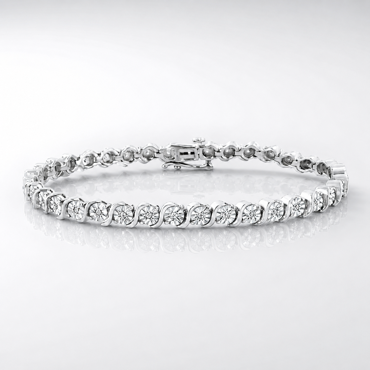 Wave Tennis Bracelet