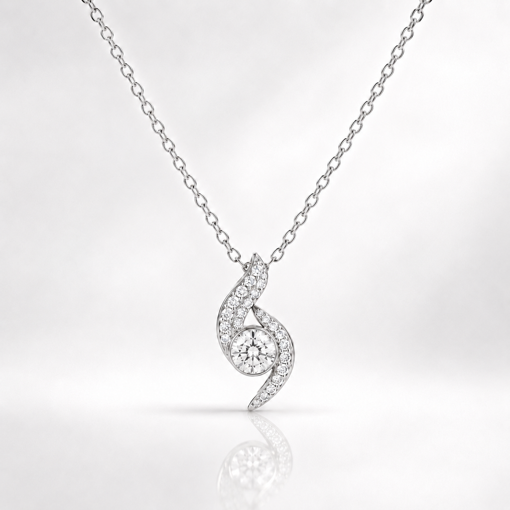 The Ocean Curve Eternal Pendant