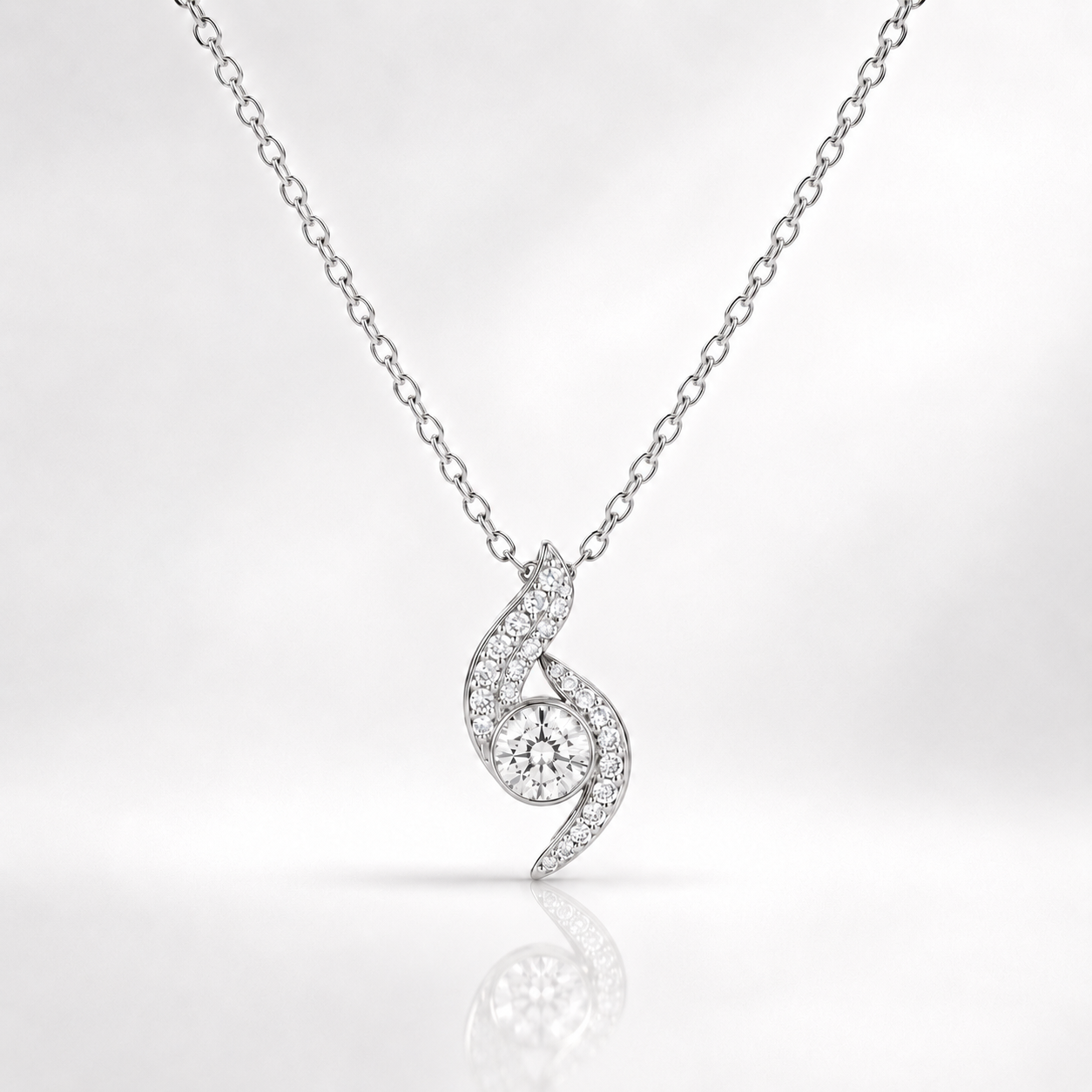 The Ocean Curve Eternal Pendant