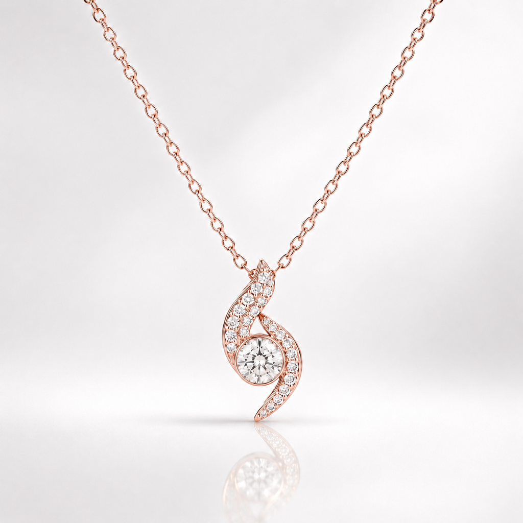 The Ocean Curve Eternal Pendant