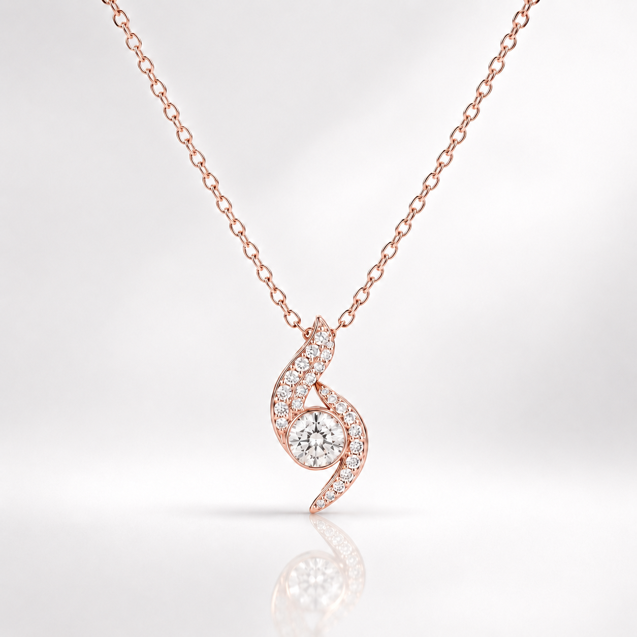 The Ocean Curve Eternal Pendant