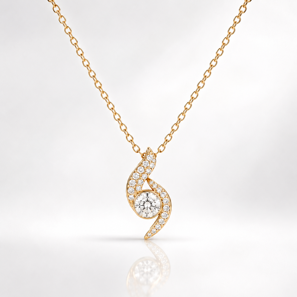 The Ocean Curve Eternal Pendant