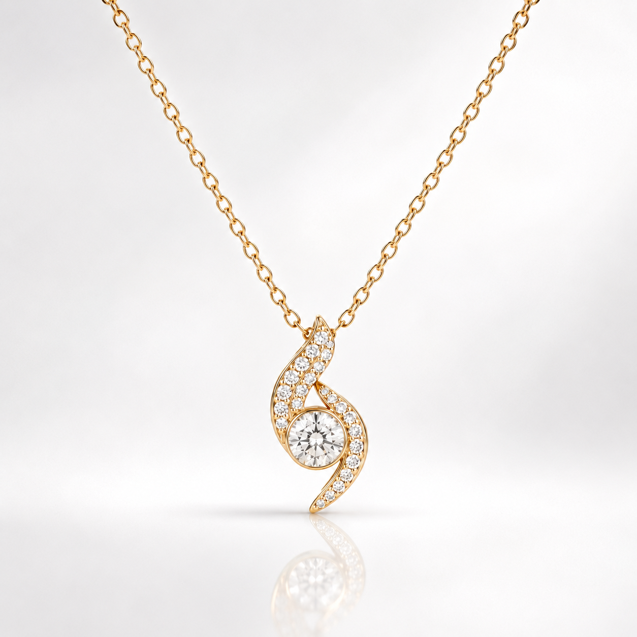 The Ocean Curve Eternal Pendant