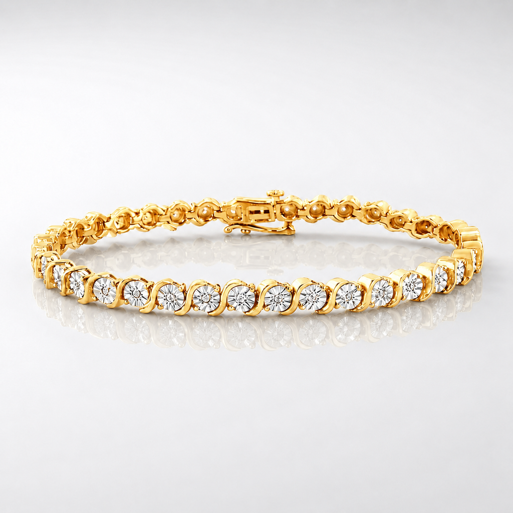 Wave Tennis Bracelet