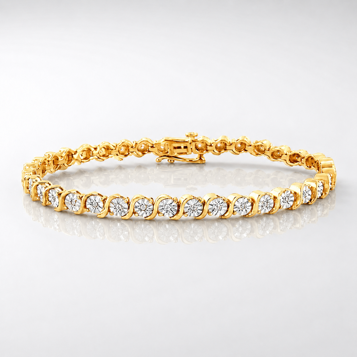 Wave Tennis Bracelet
