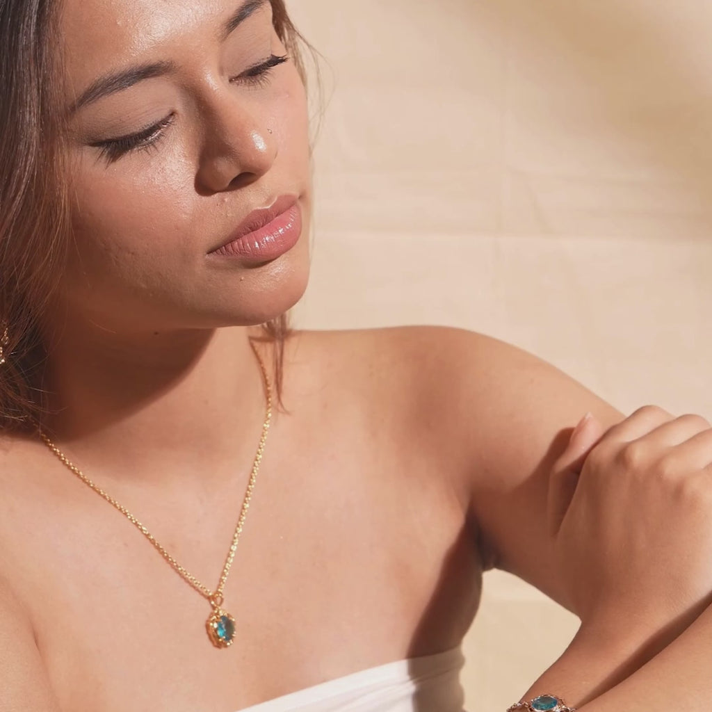 Waves Around The Blue Earring