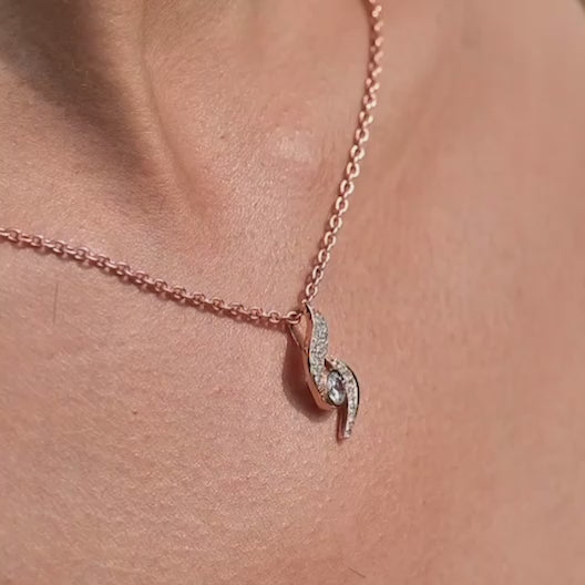 The Ocean Curve Eternal Pendant