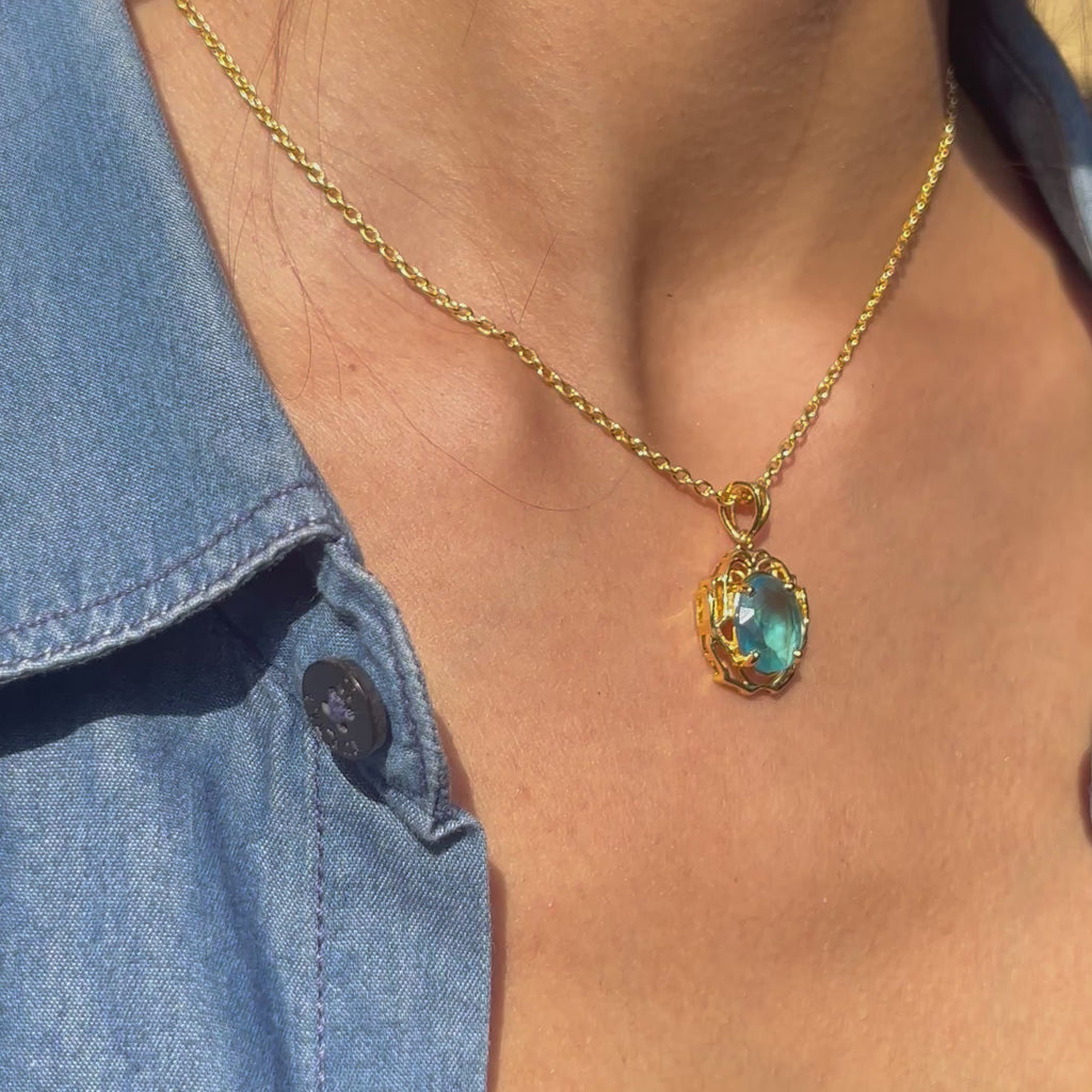 Waves Around The Blue Pendant