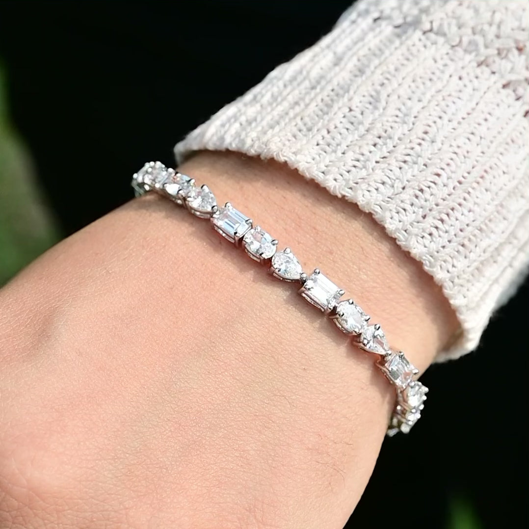 Tear Drop Series Tennis Bracelet