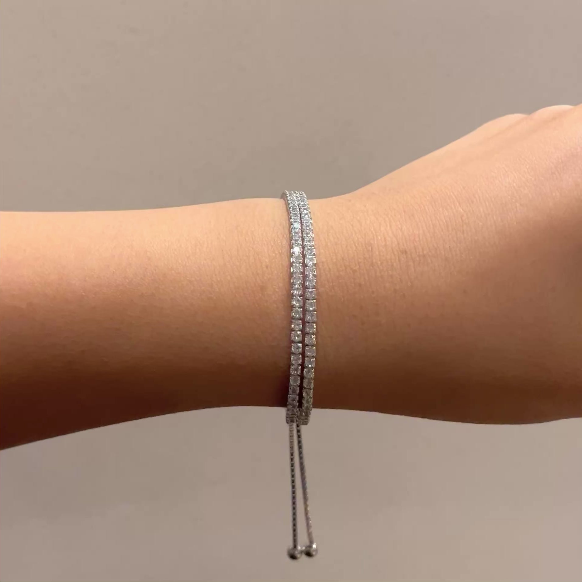 Twin Half Tennis Bracelet