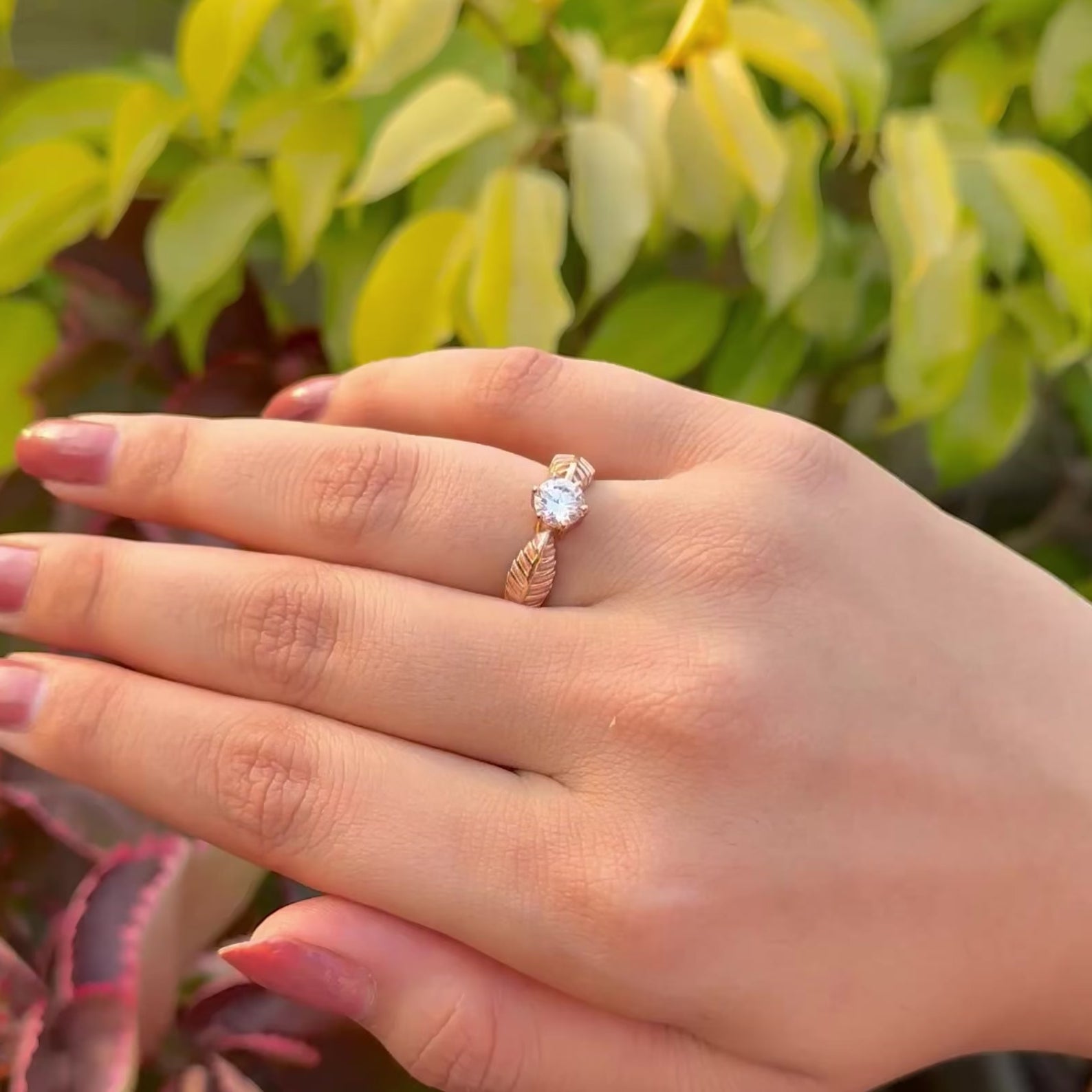 The Whispering Leaf Ring